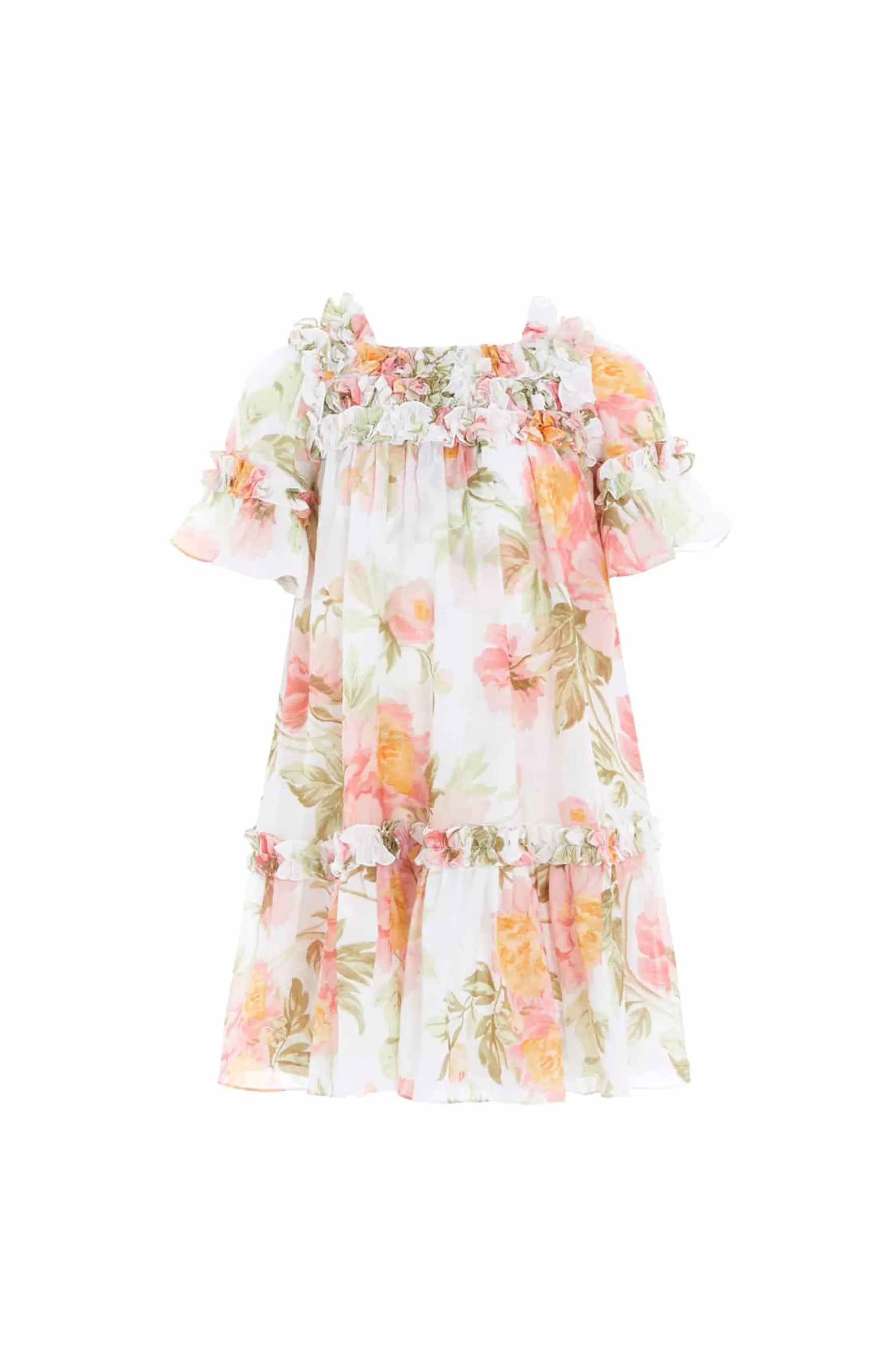Needle & Thread Mummy & Me | Mummy & Me>Peony Primrose Chiffon Bella Kids Dress Multi