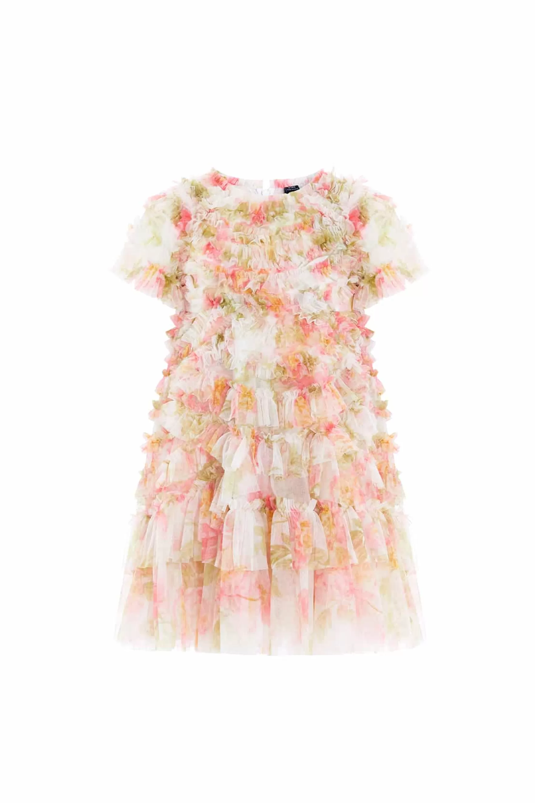 Needle & Thread Printed Dresses | Responsibly Sourced>Peony Promise Marilla Ruffle Kids Dress Multi