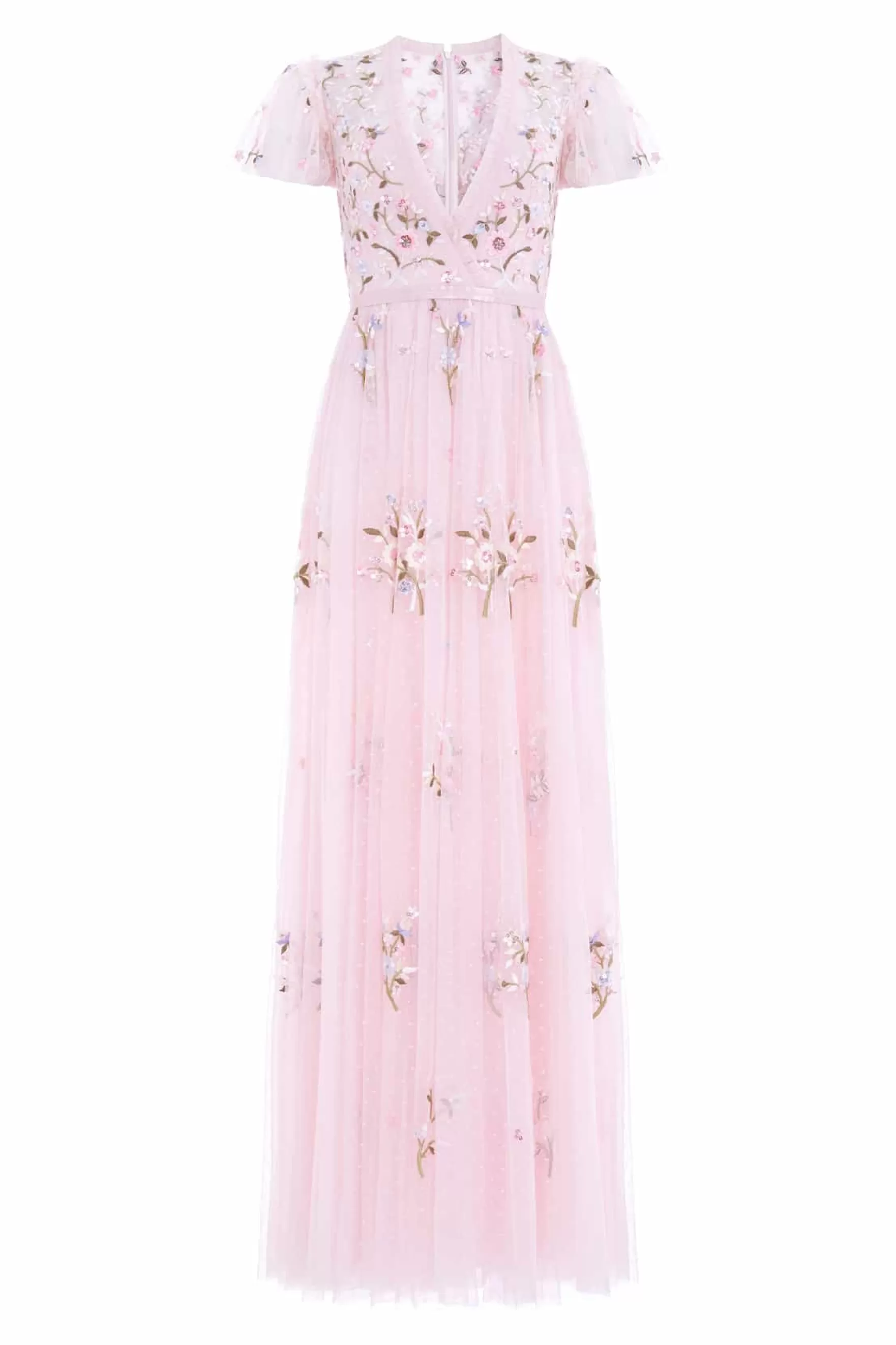 Needle & Thread Bridesmaid | All-Womenswear>Petunia Cap Sleeve Gown Pink