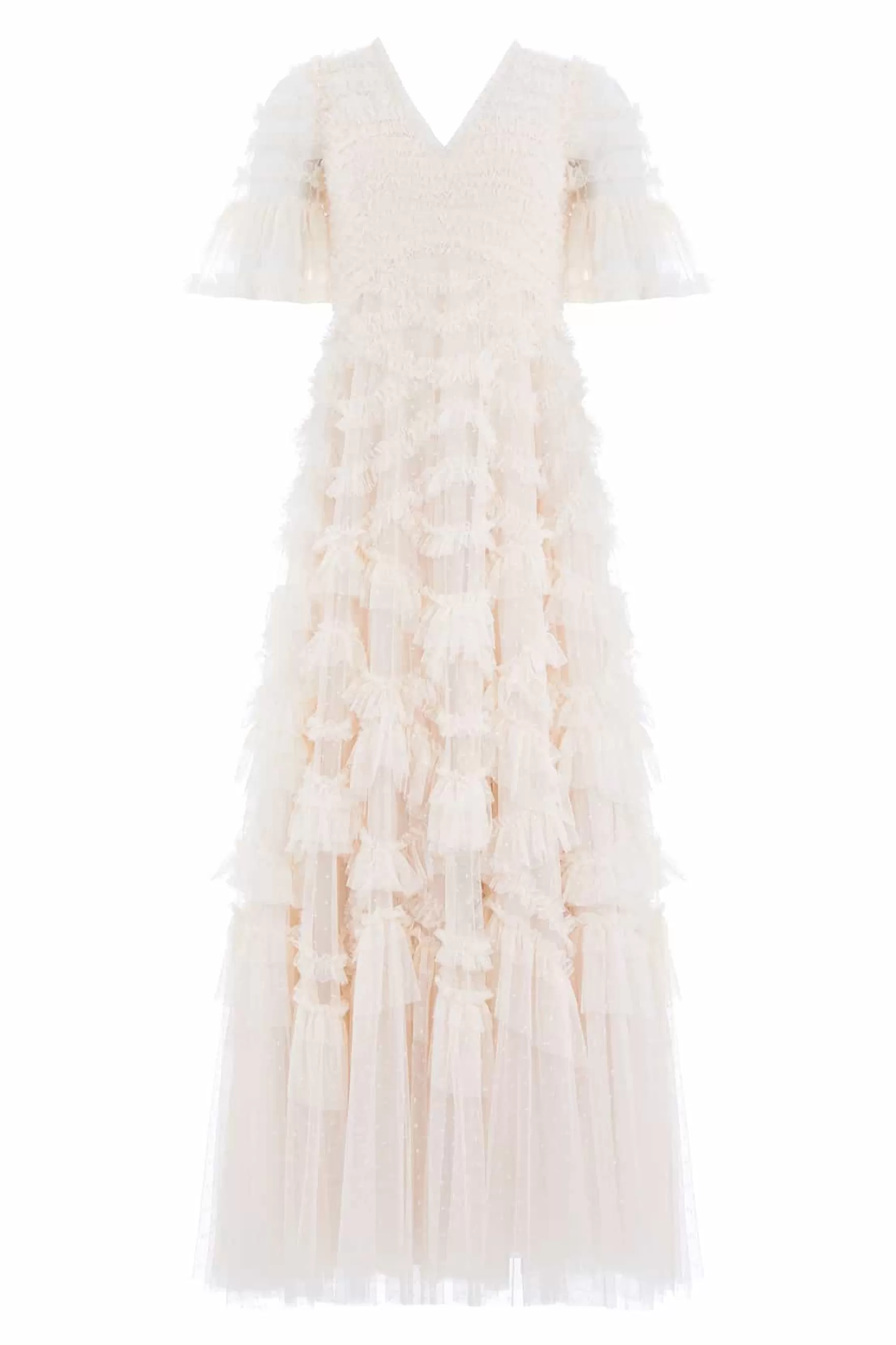 Needle & Thread Bridal | Plus Size>Phoenix V-Neck Gown Champagne