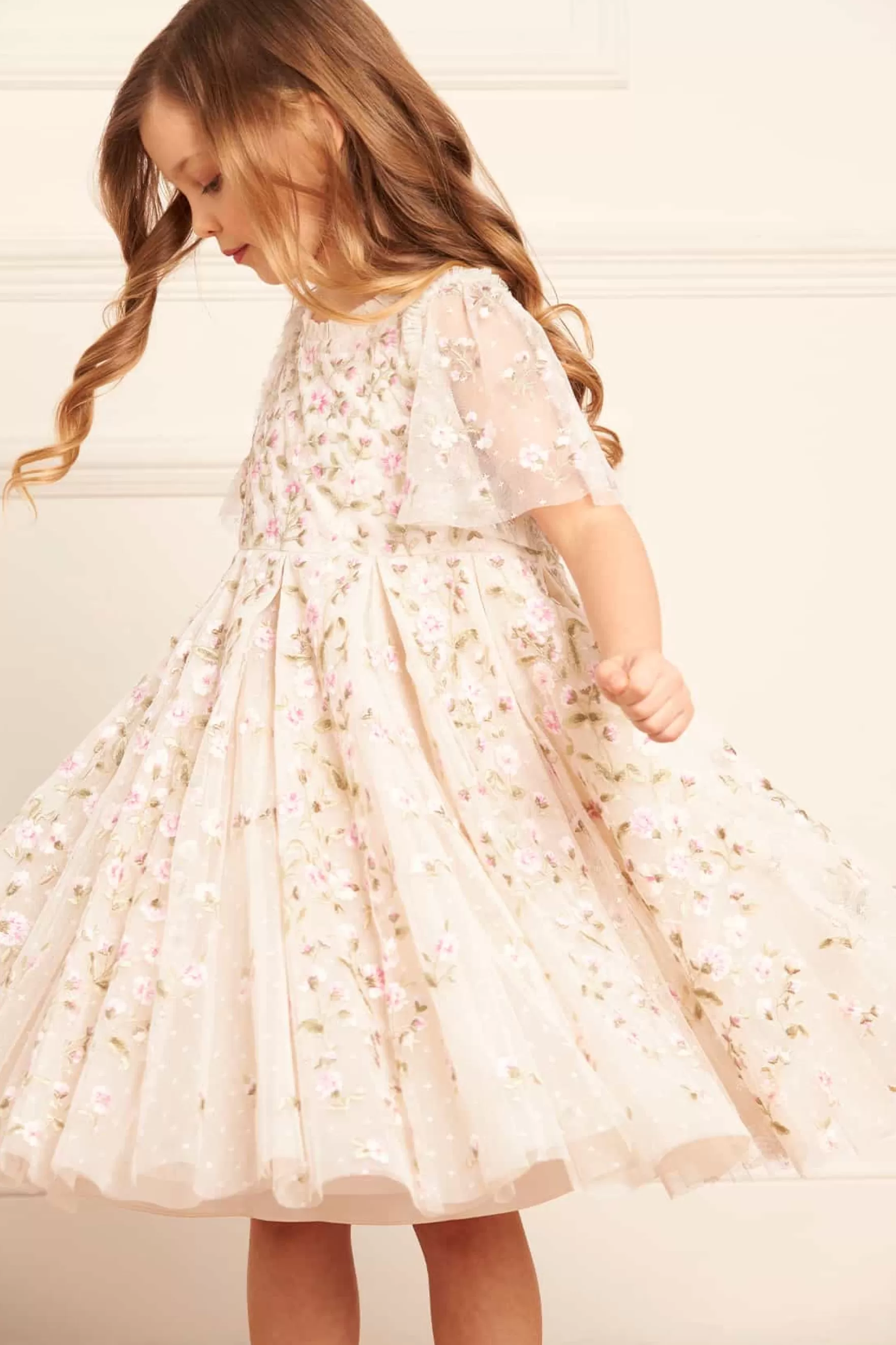 Needle & Thread Flower Girl | Flower Girl>Posy Pirouette Kids Prom Dress Champagne
