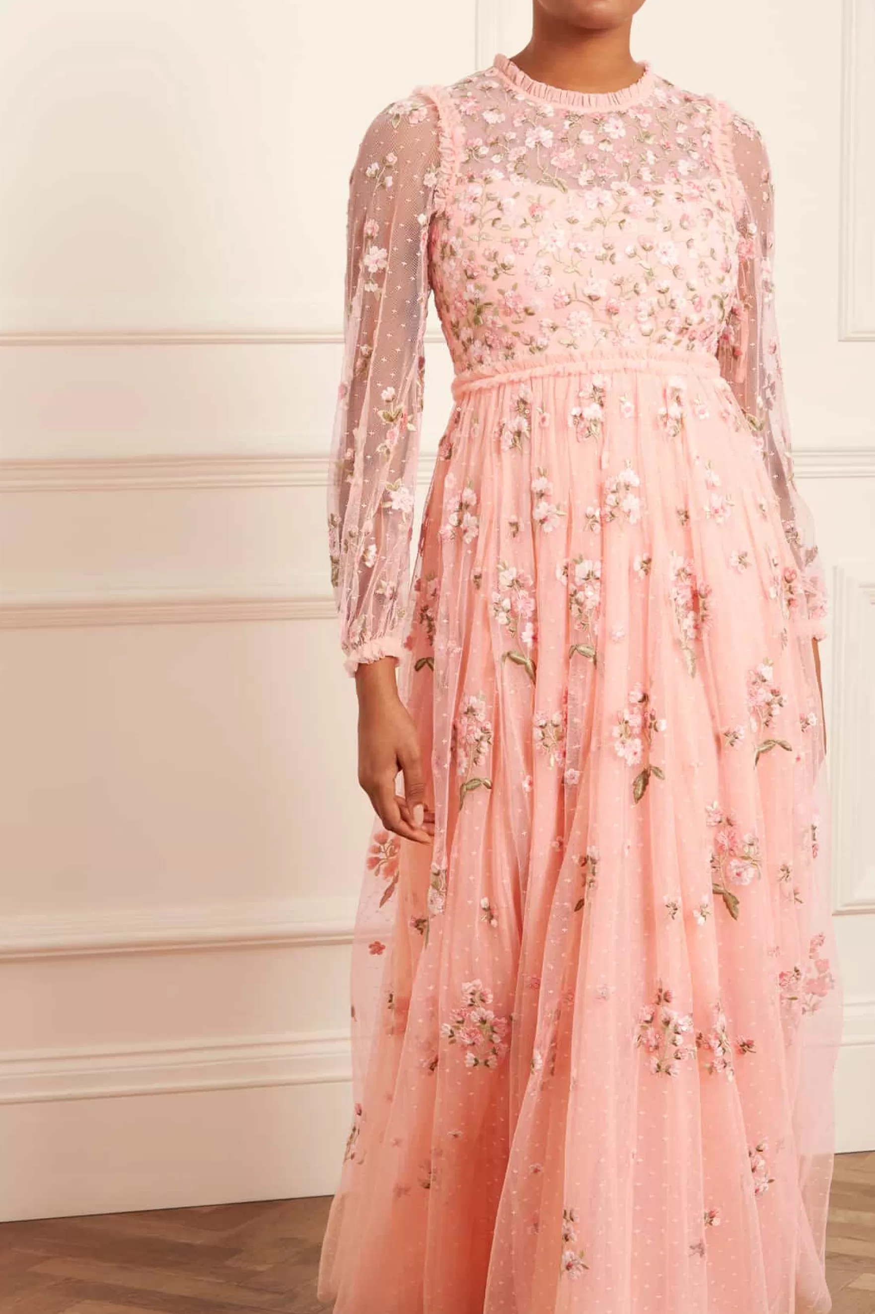 Needle & Thread Mother of the Bride | Mummy & Me>Posy Round Neck Gown Coral