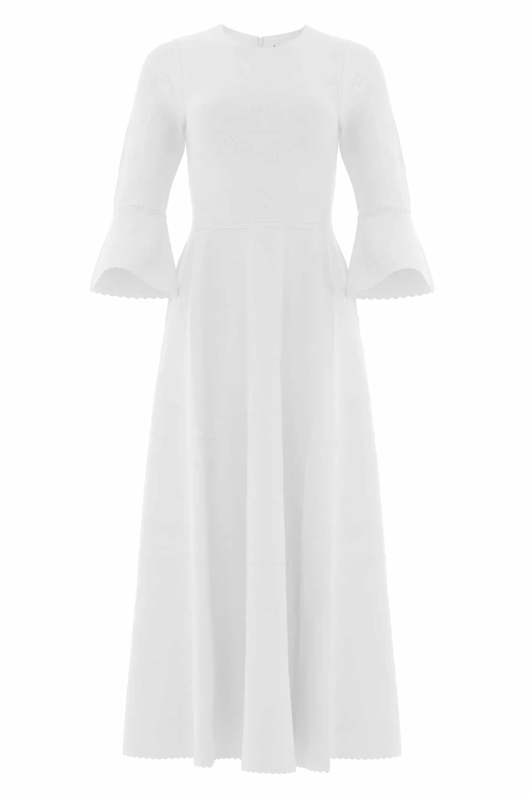 Needle & Thread Wedding Wardrobe | Day Dresses>Pretty Pointelle Knit Gown White