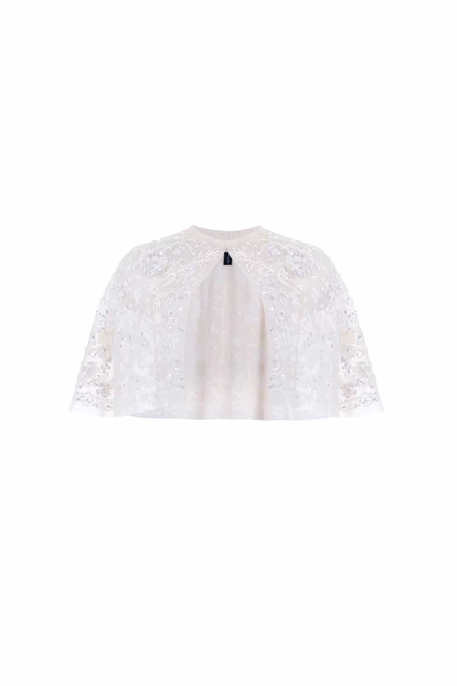 Needle & Thread Wedding Wardrobe | Bridal>Regal Rose Gloss Short Open Cape Champagne