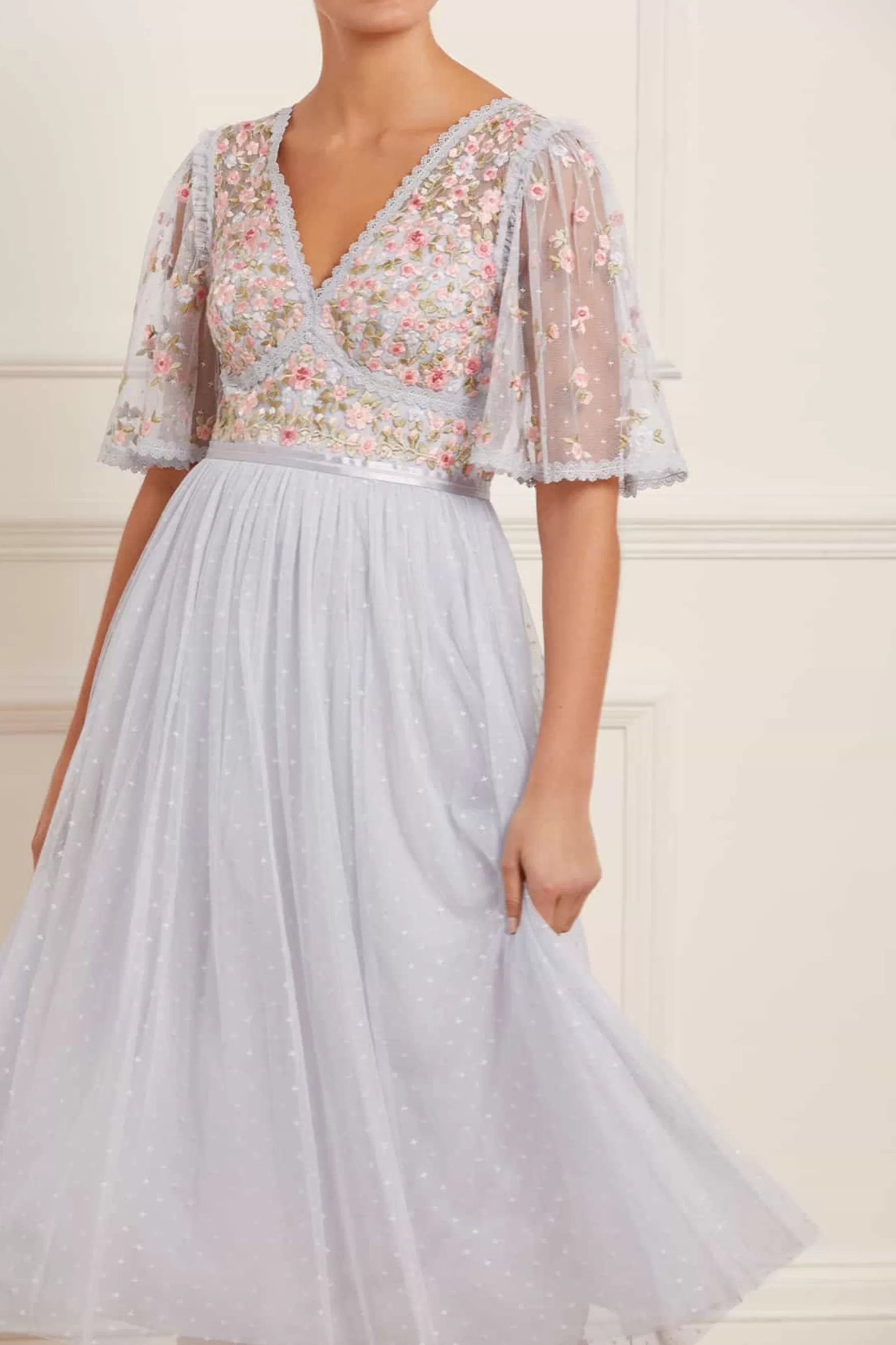 Needle & Thread Bridesmaid | Mummy & Me>Ribbon Bouquet Bodice Midaxi Dress Blue