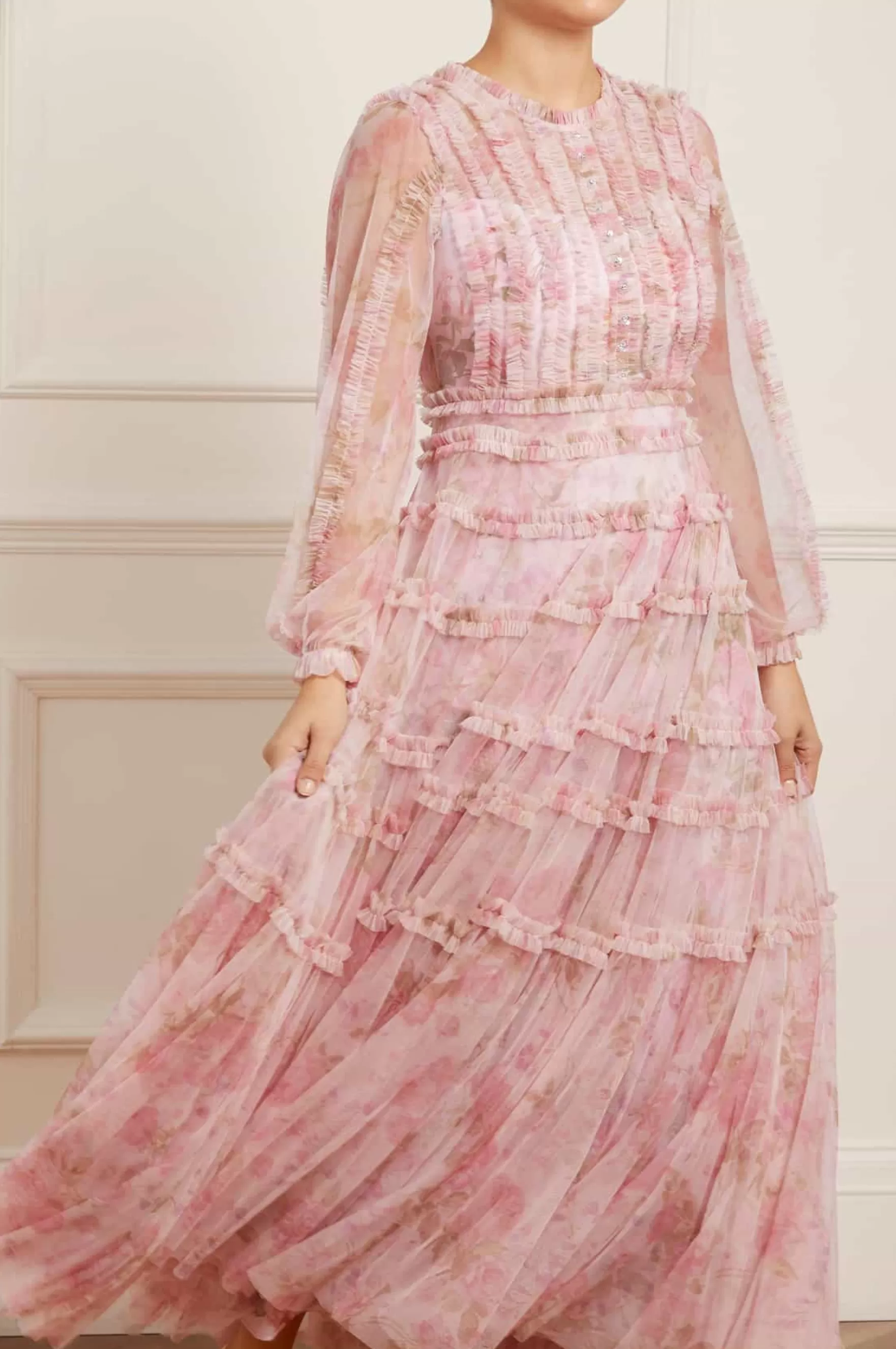 Needle & Thread Wedding Guest | Mother of the Bride>Rose Bluebell Esme Gown Pink