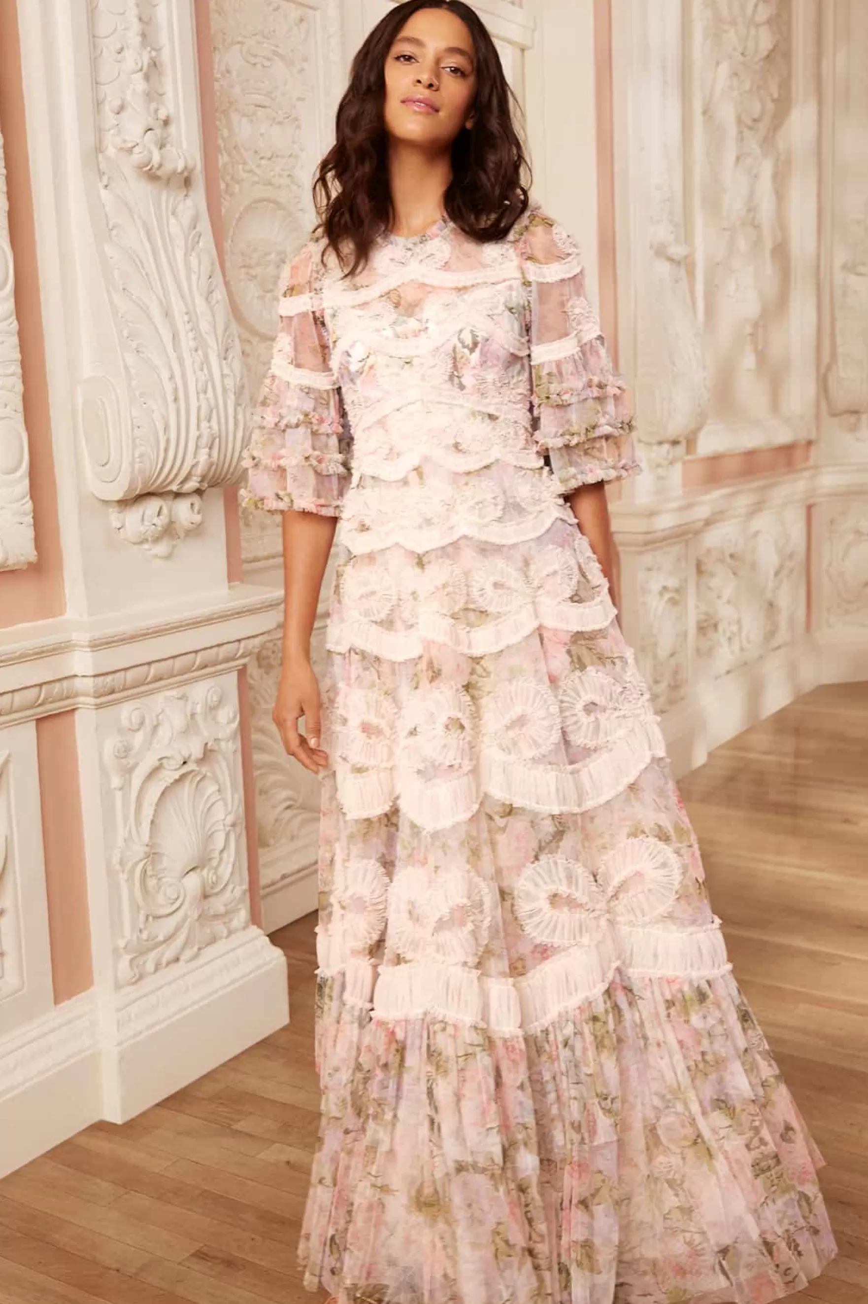 Needle & Thread Mother of the Bride | Mummy & Me>Rose Powder Ingrid Gown Multi