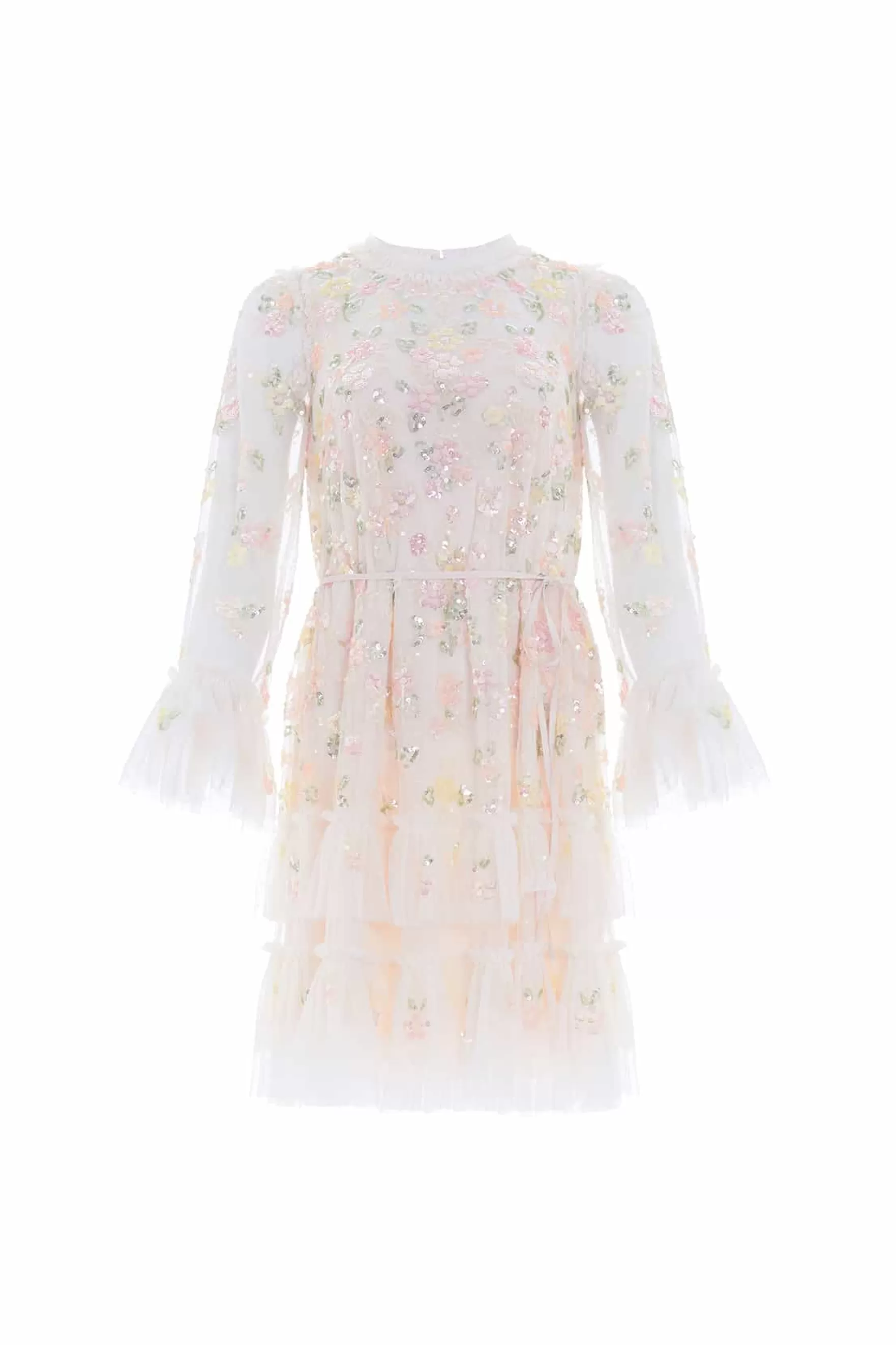 Needle & Thread Wedding Wardrobe | Plus Size>Sequin Bloom Gloss Mini Dress Champagne