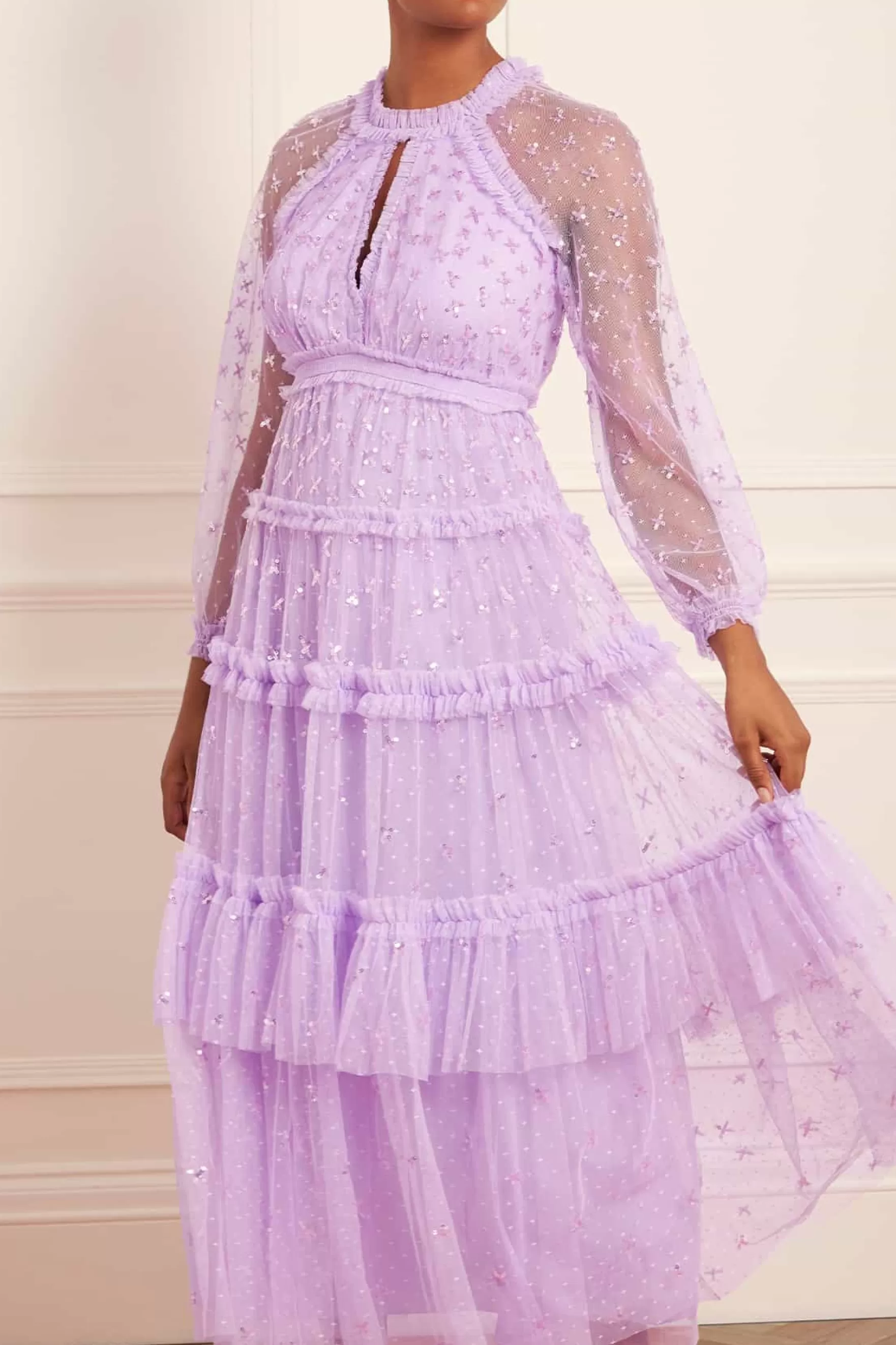 Needle & Thread Mother of the Bride | Bridesmaid>Sequin Kisses Ankle Gown Purple