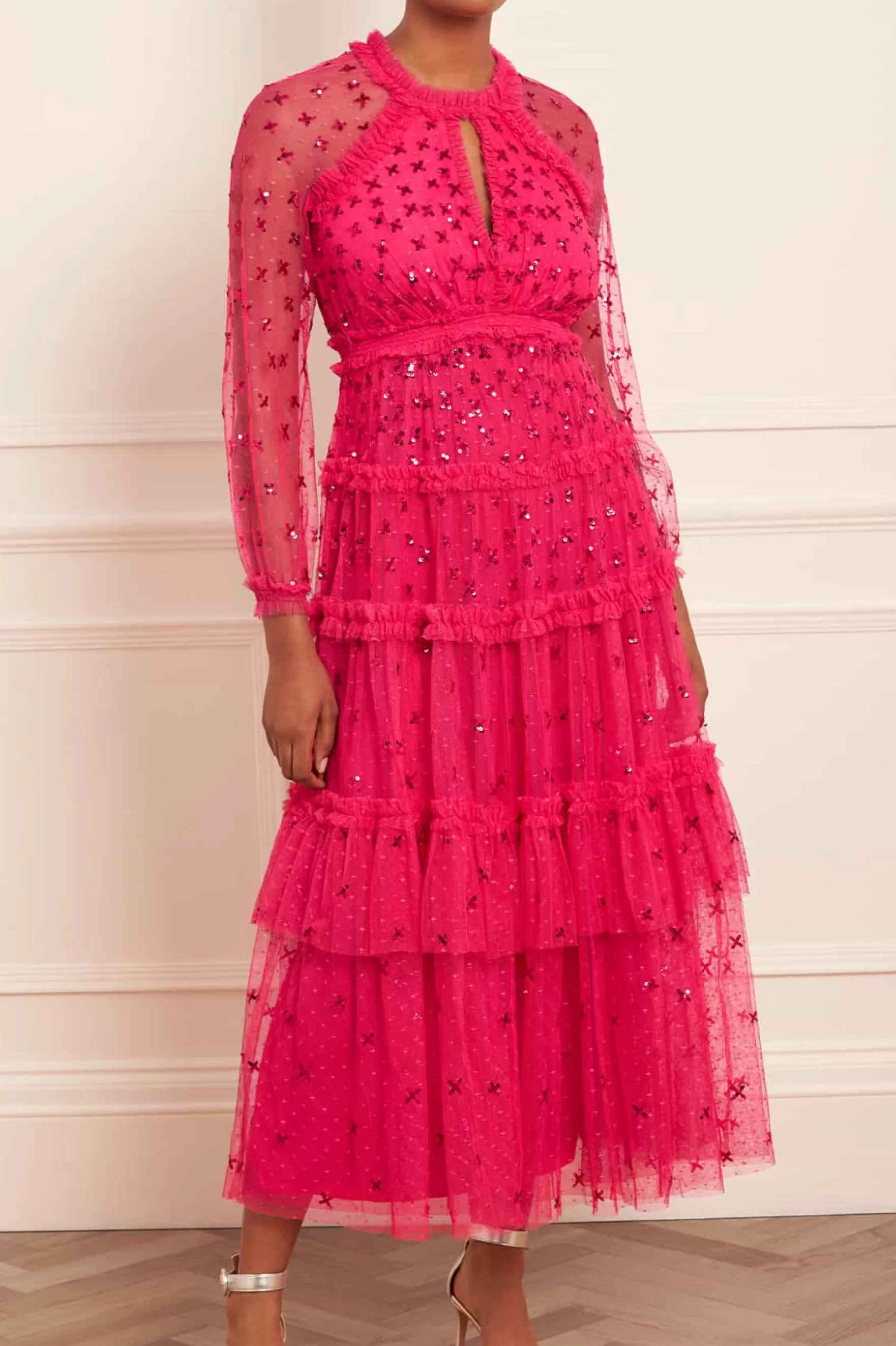 Needle & Thread Bridesmaid | Mother of the Bride>Sequin Kisses Ankle Gown Pink