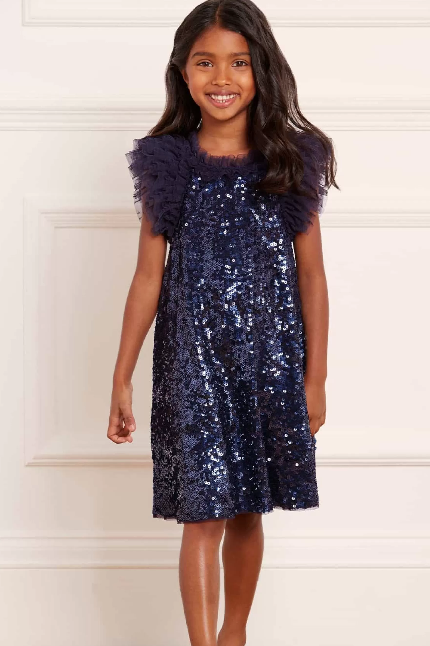 Needle & Thread Embellished Dresses | Responsibly Sourced>Stephanie Kids Dress Blue