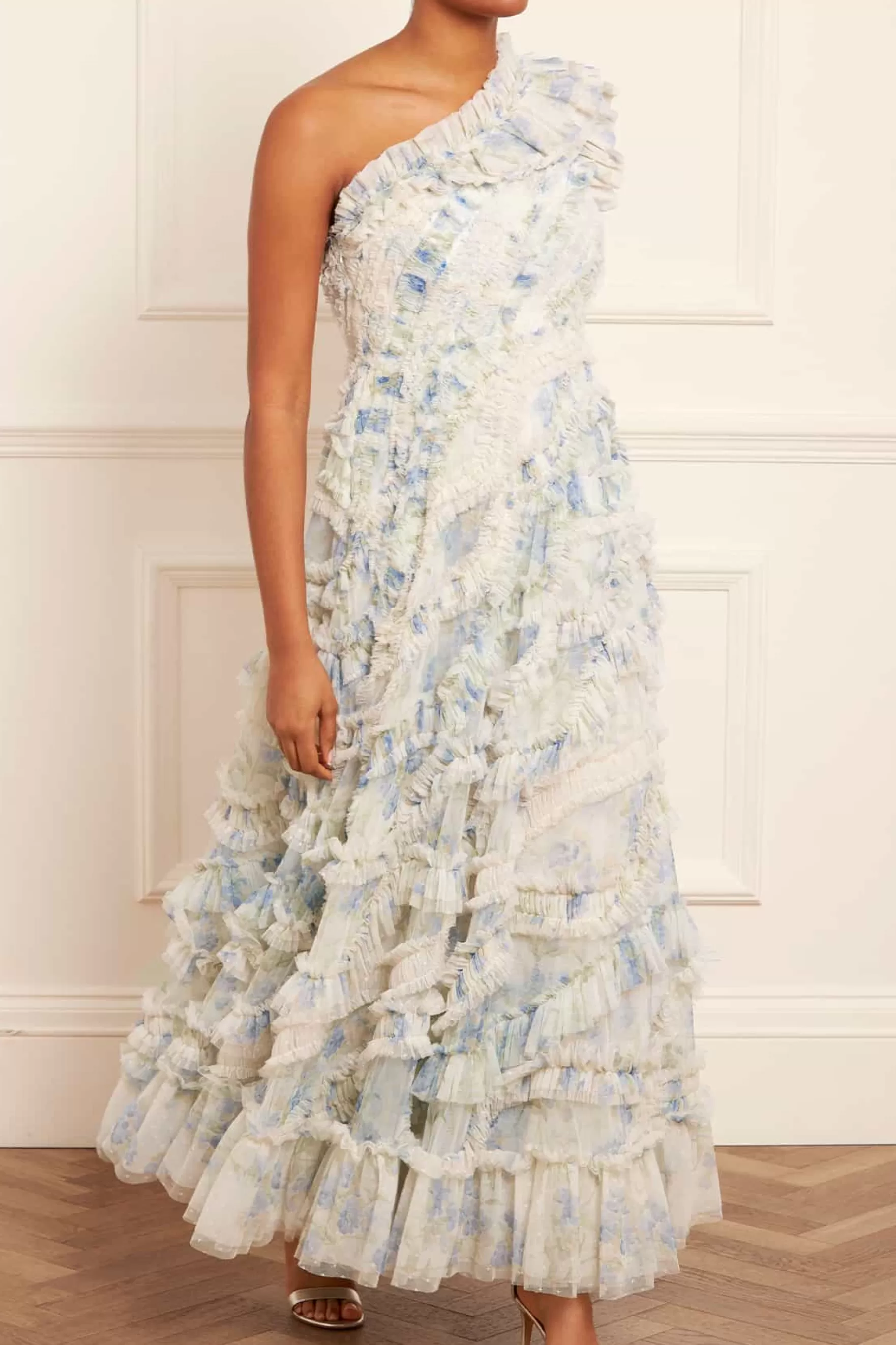 Needle & Thread Wedding Guest | Mother of the Bride>Summer Posy Aaliyah One-Shoulder Gown Multi