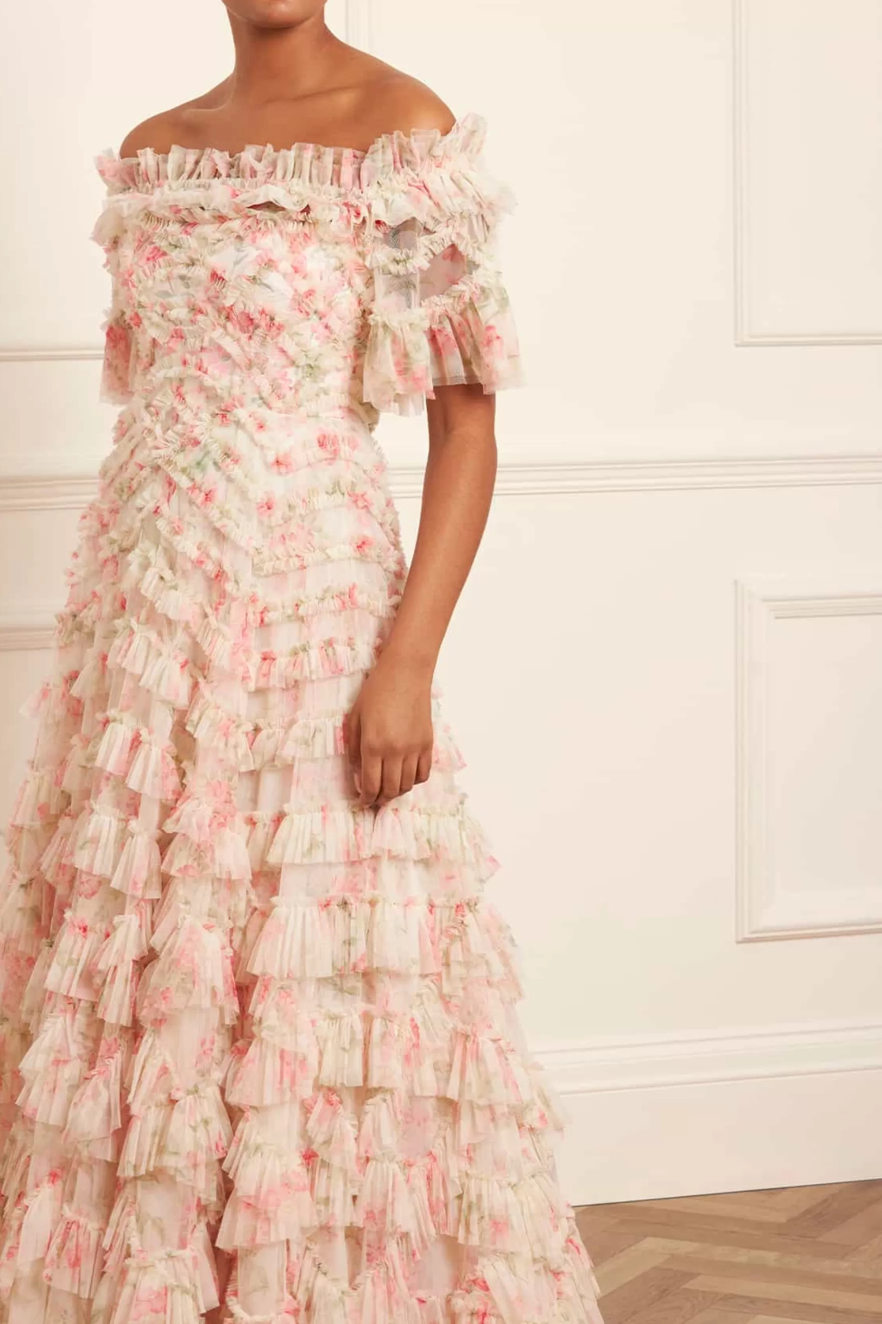 Needle & Thread Mother of the Bride | Plus Size>Summer Posy Lana Off-Shoulder Gown Multi