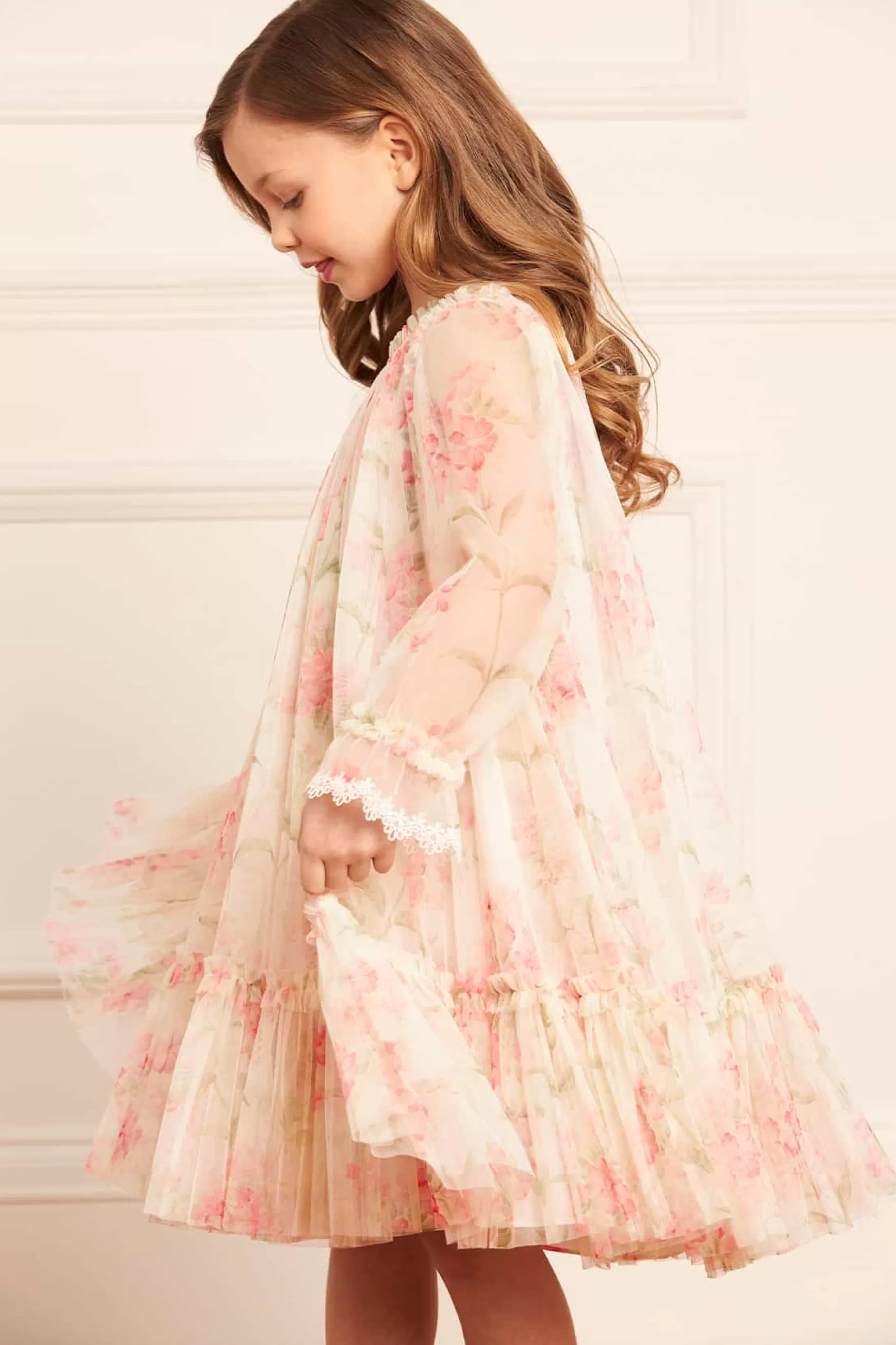 Needle & Thread Printed Dresses | Responsibly Sourced>Summer Posy Long Sleeve Kids Dress Multi