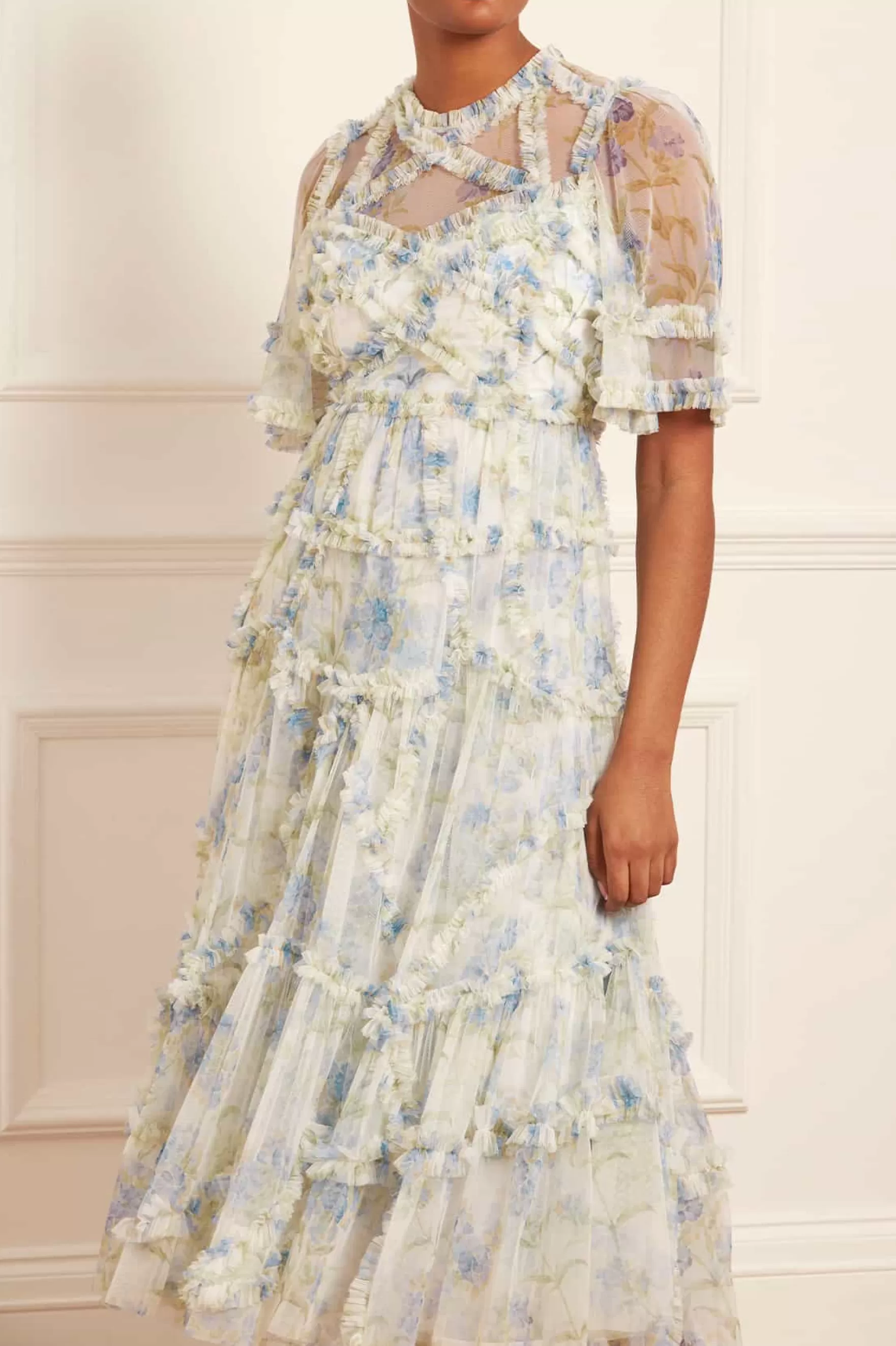 Needle & Thread Wedding Guest | Mother of the Bride>Summer Posy Short Sleeve Ballerina Dress Multi