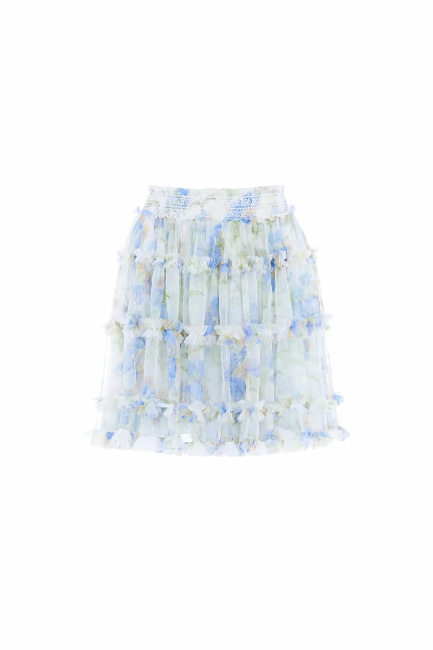 Needle & Thread Plus Size | All-Womenswear>Summer Posy Smocked Micro Mini Skirt Multi