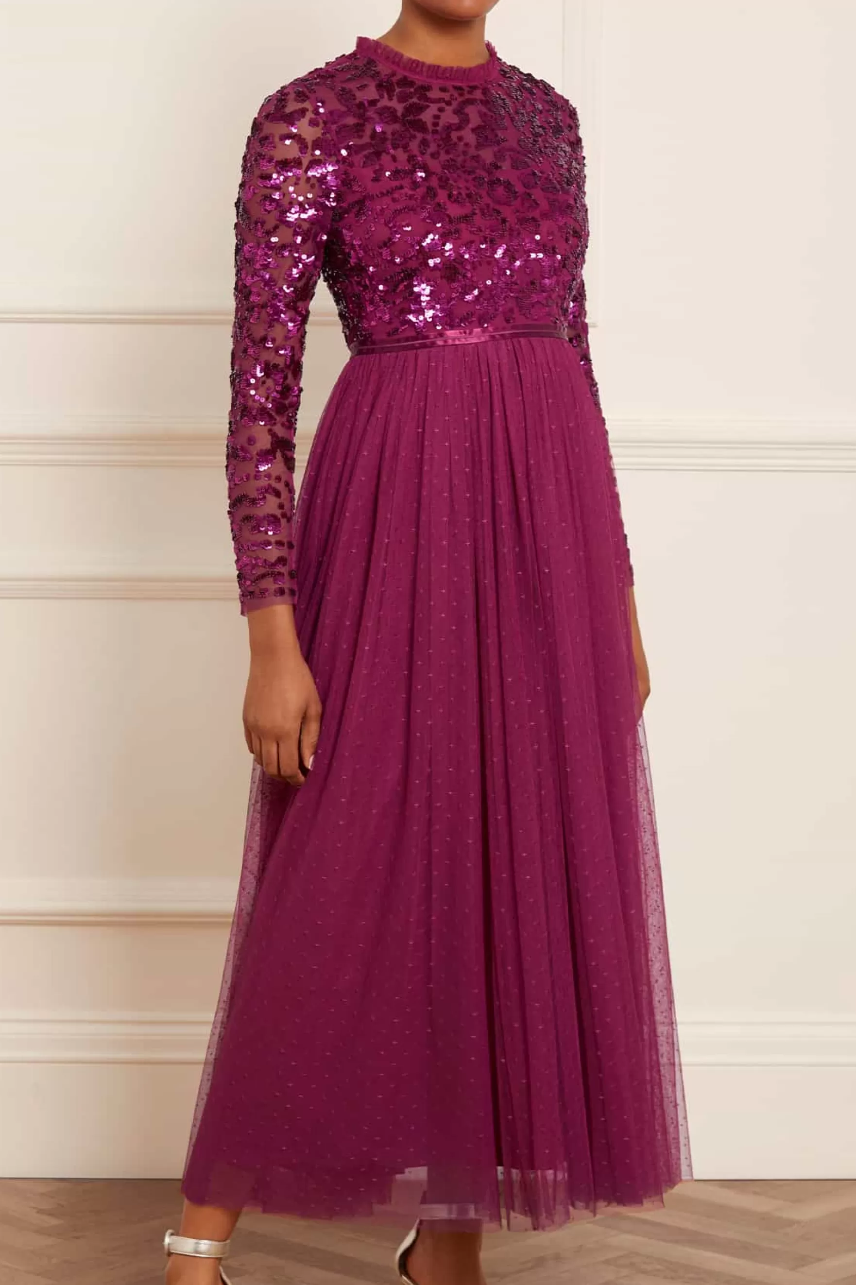 Needle & Thread Mother of the Bride | Bridesmaid>Tempest Bodice Ankle Gown Purple