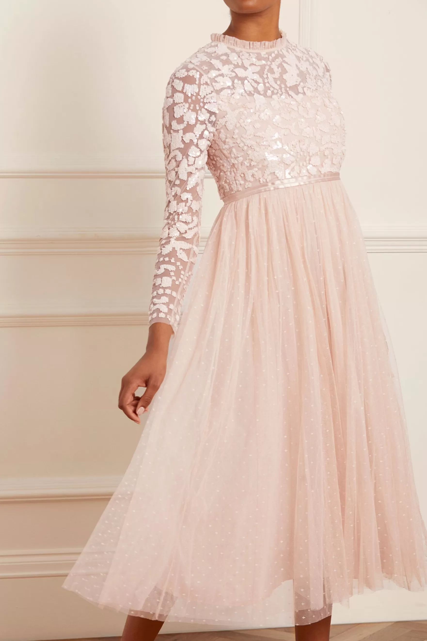 Needle & Thread Bridesmaid | Plus Size>Tempest Bodice Ballerina Dress Pink