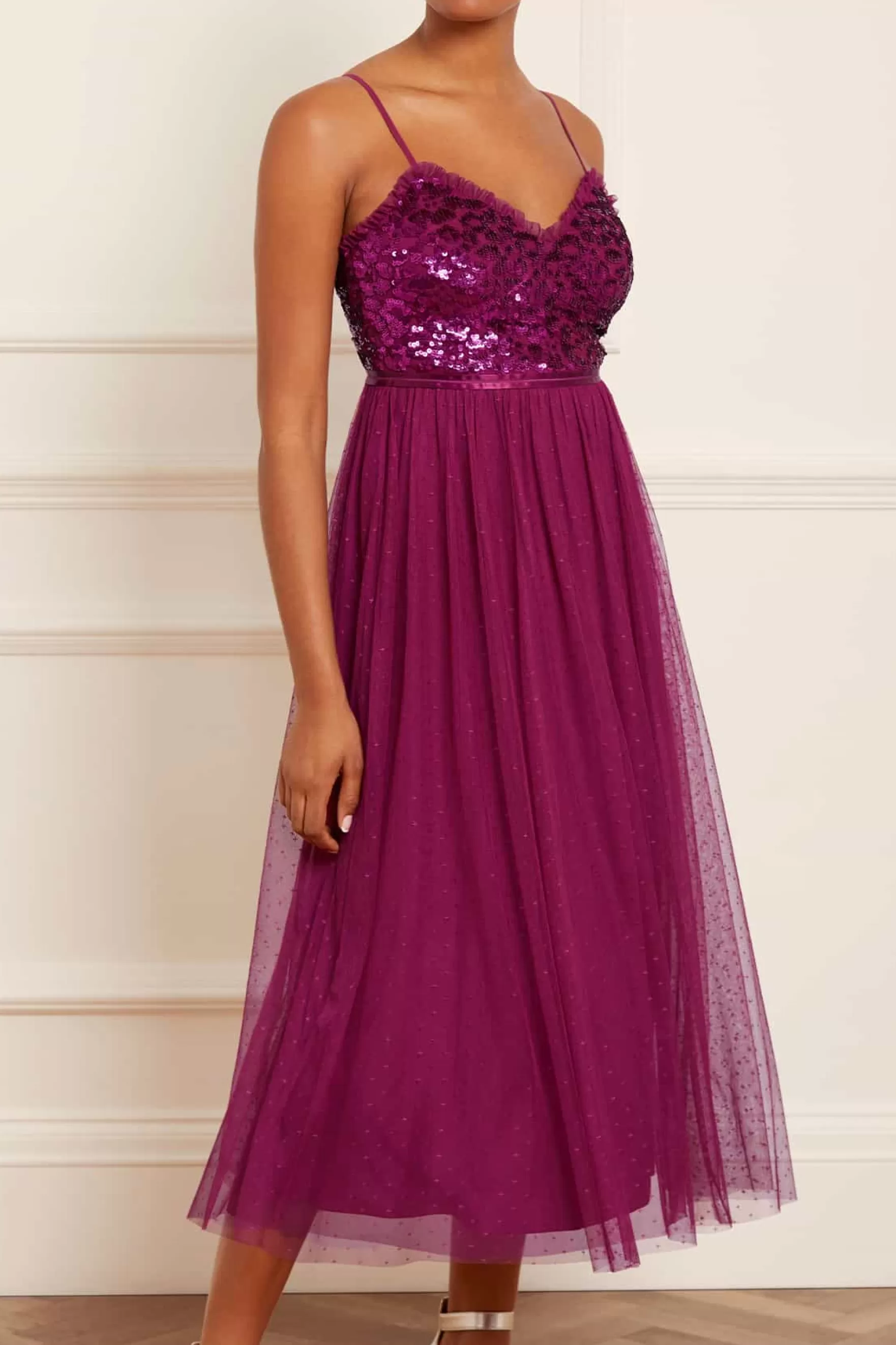 Needle & Thread Mother of the Bride | Bridesmaid>Tempest Bodice Cami Ballerina Dress Purple