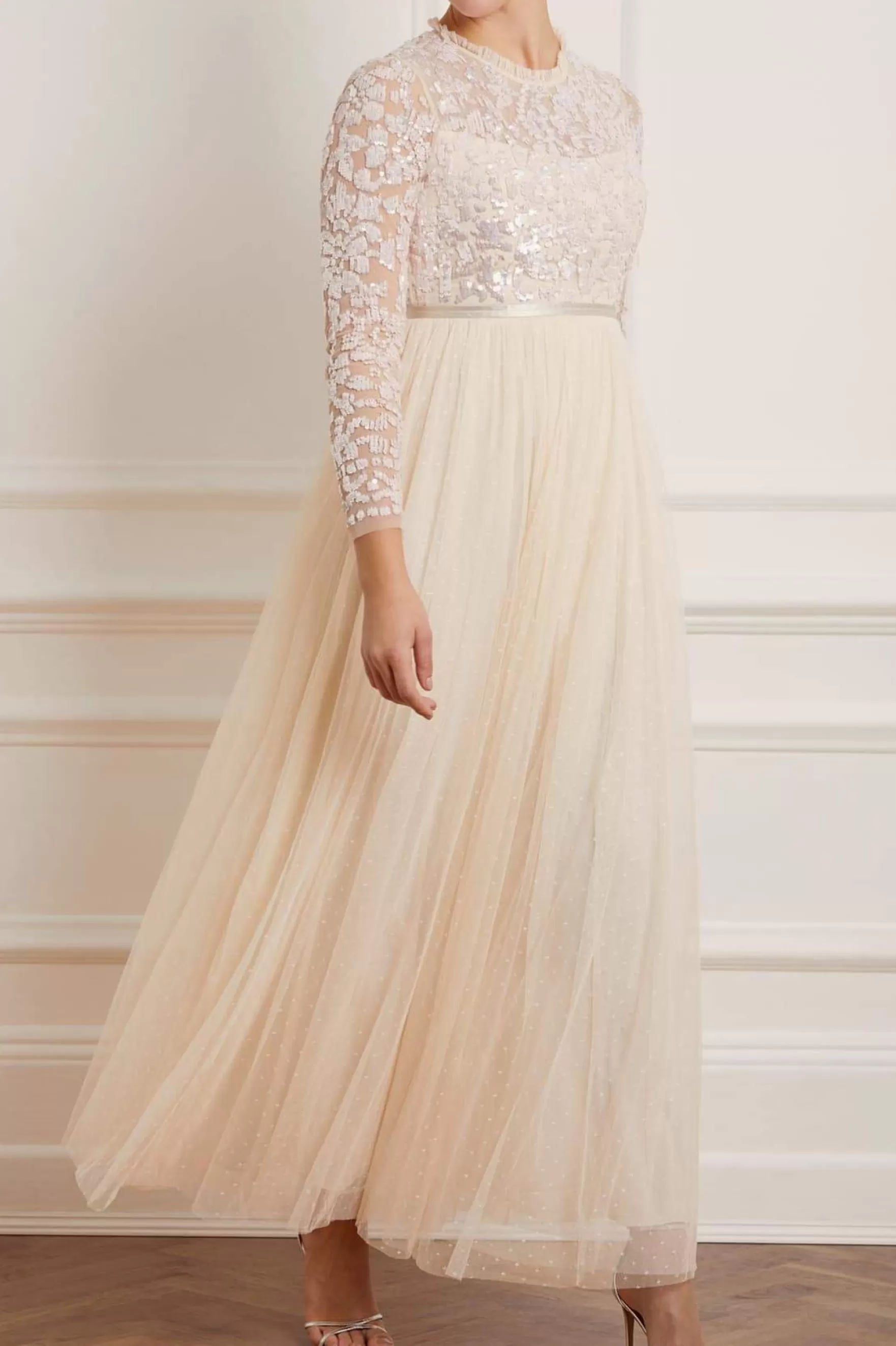 Needle & Thread Bridesmaid | Bridal>Tempest Bodice Maxi Dress Champagne