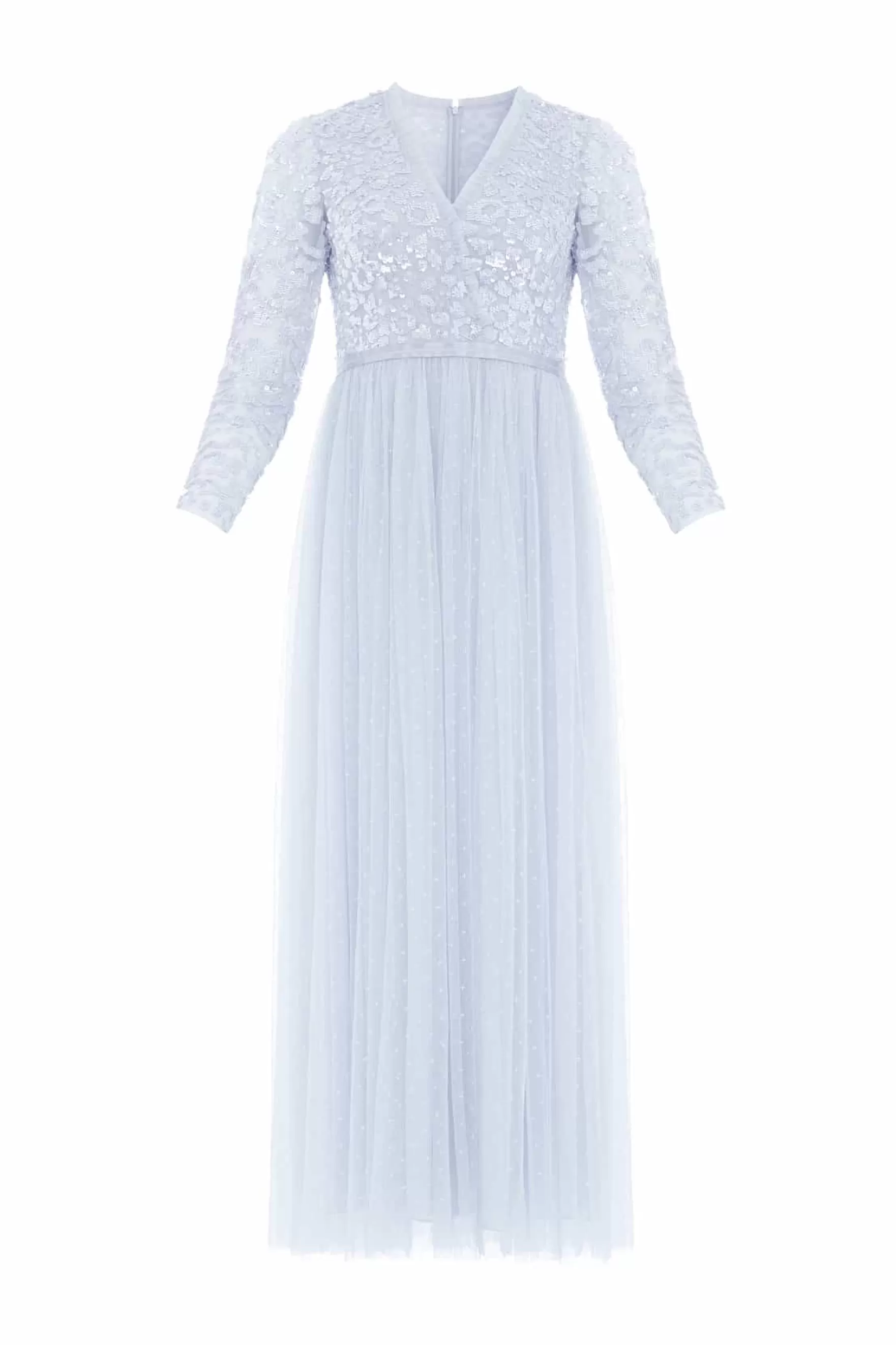 Needle & Thread Mummy & Me | Mummy & Me>Tempest Bodice V-Neck Ankle Gown Blue