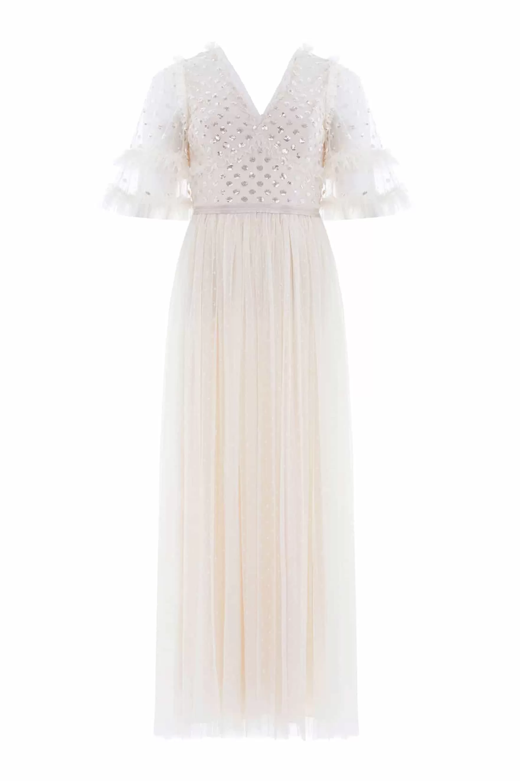 Needle & Thread Bridesmaid | Bridal>Thea Bodice Ankle Gown Champagne