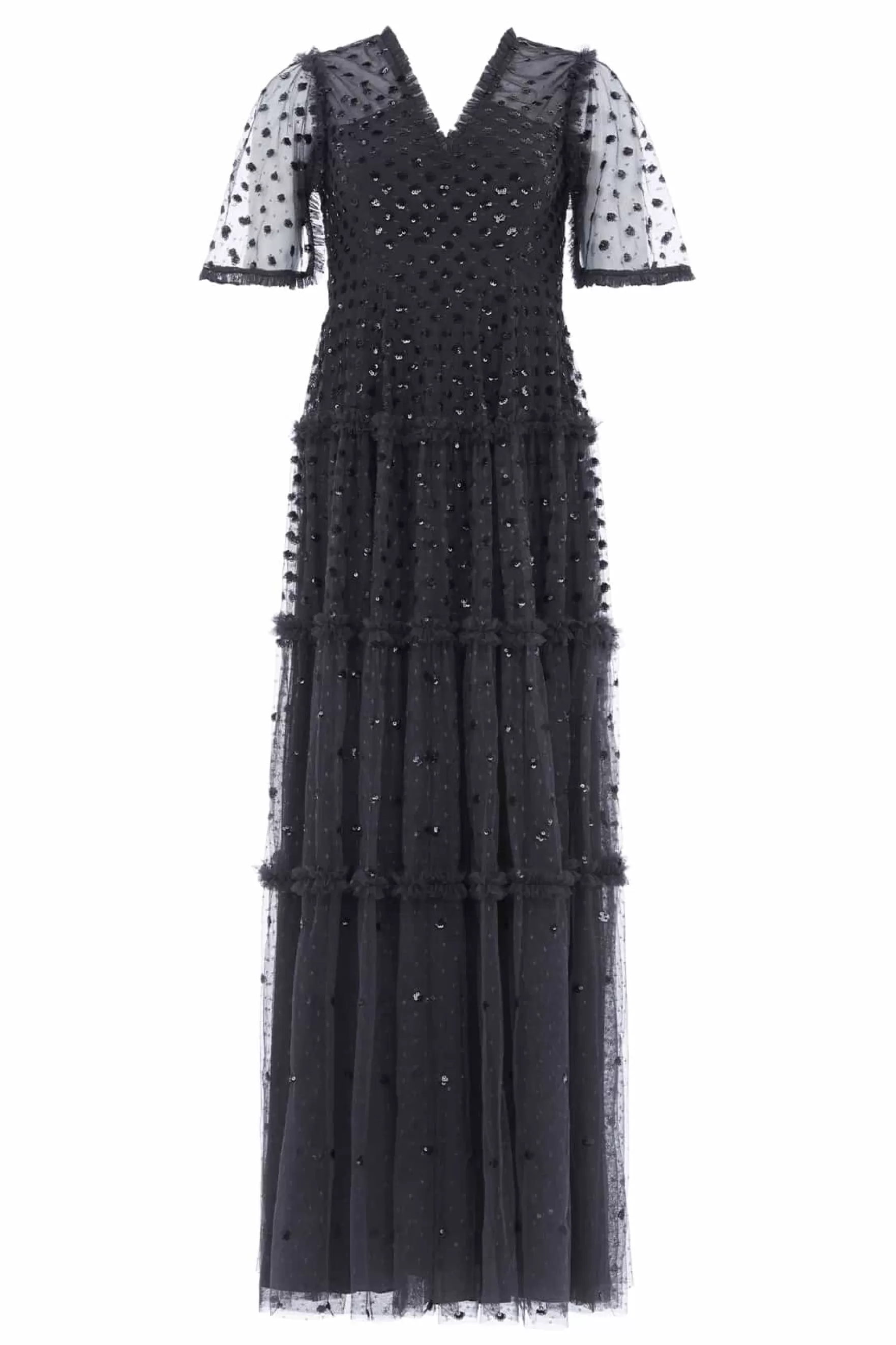 Needle & Thread Plus Size | Evening Dresses>Thea Gown Black