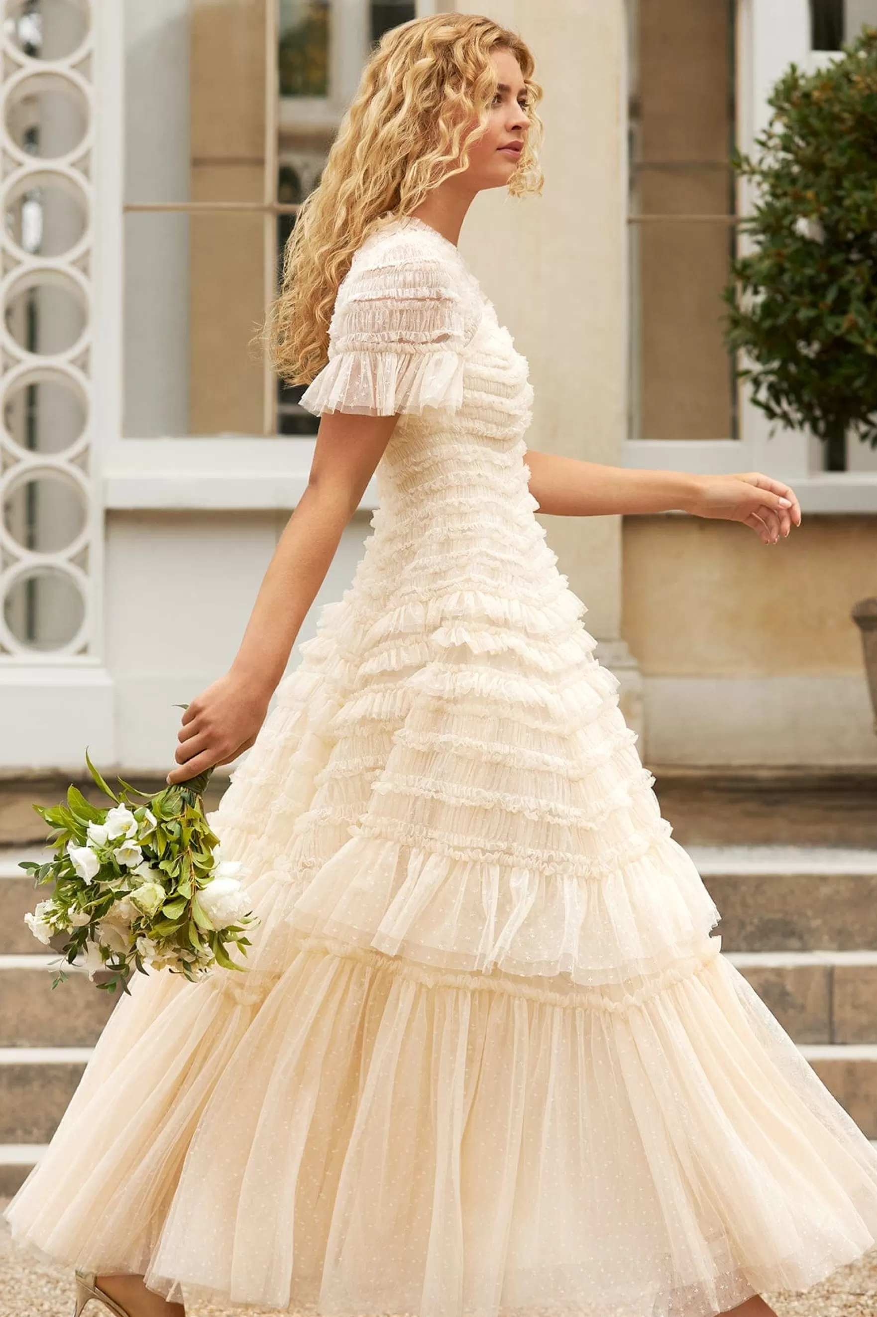 Needle & Thread Bridal | Mummy & Me>Valentine Ruffle Gown Champagne