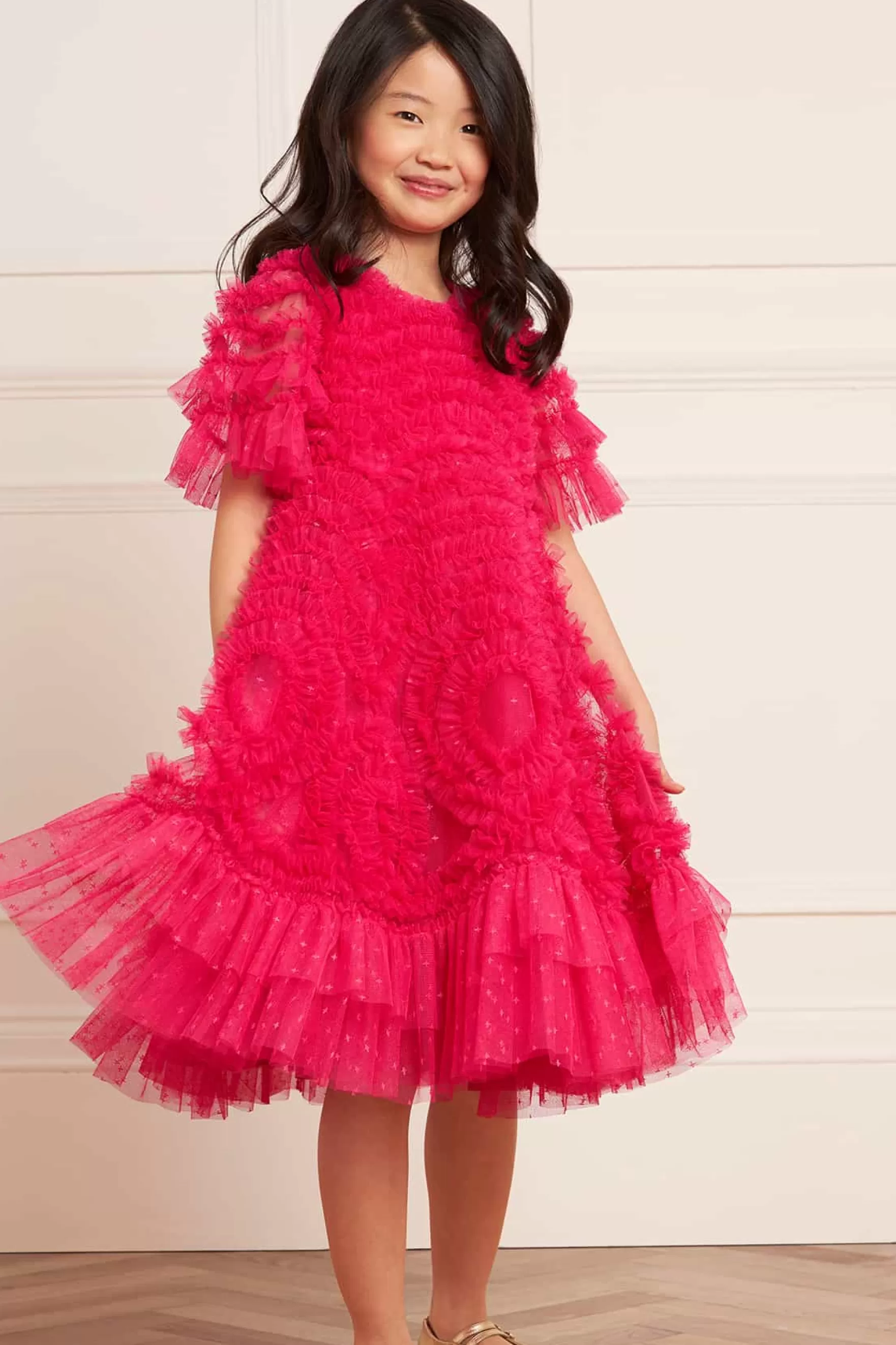 Needle & Thread Responsibly Sourced | Mummy & Me>Verity Ruffle Kids Dress Pink