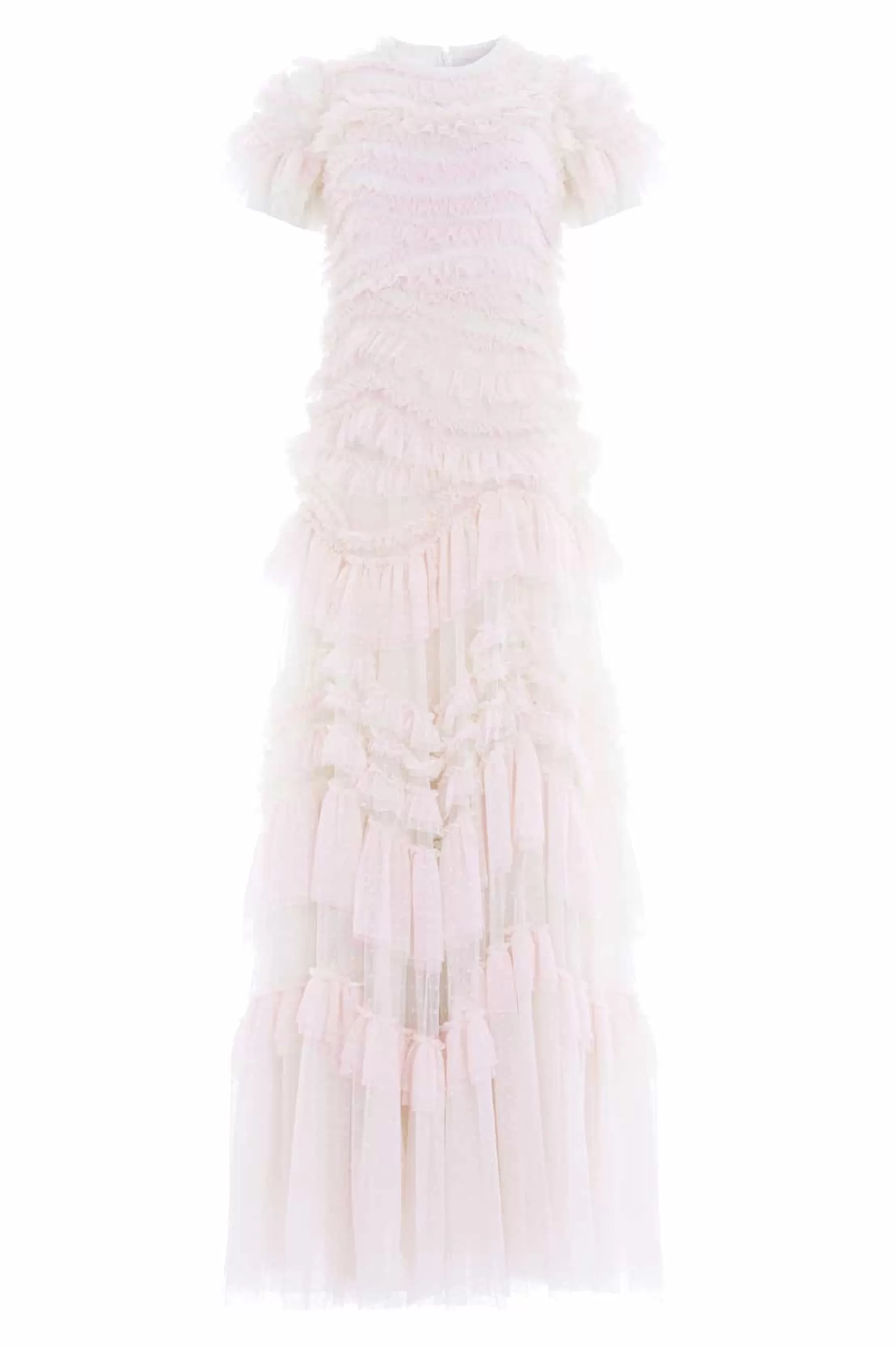 Needle & Thread Evening Dresses | All-Womenswear>Wild Rose Short Sleeve Gown Champagne