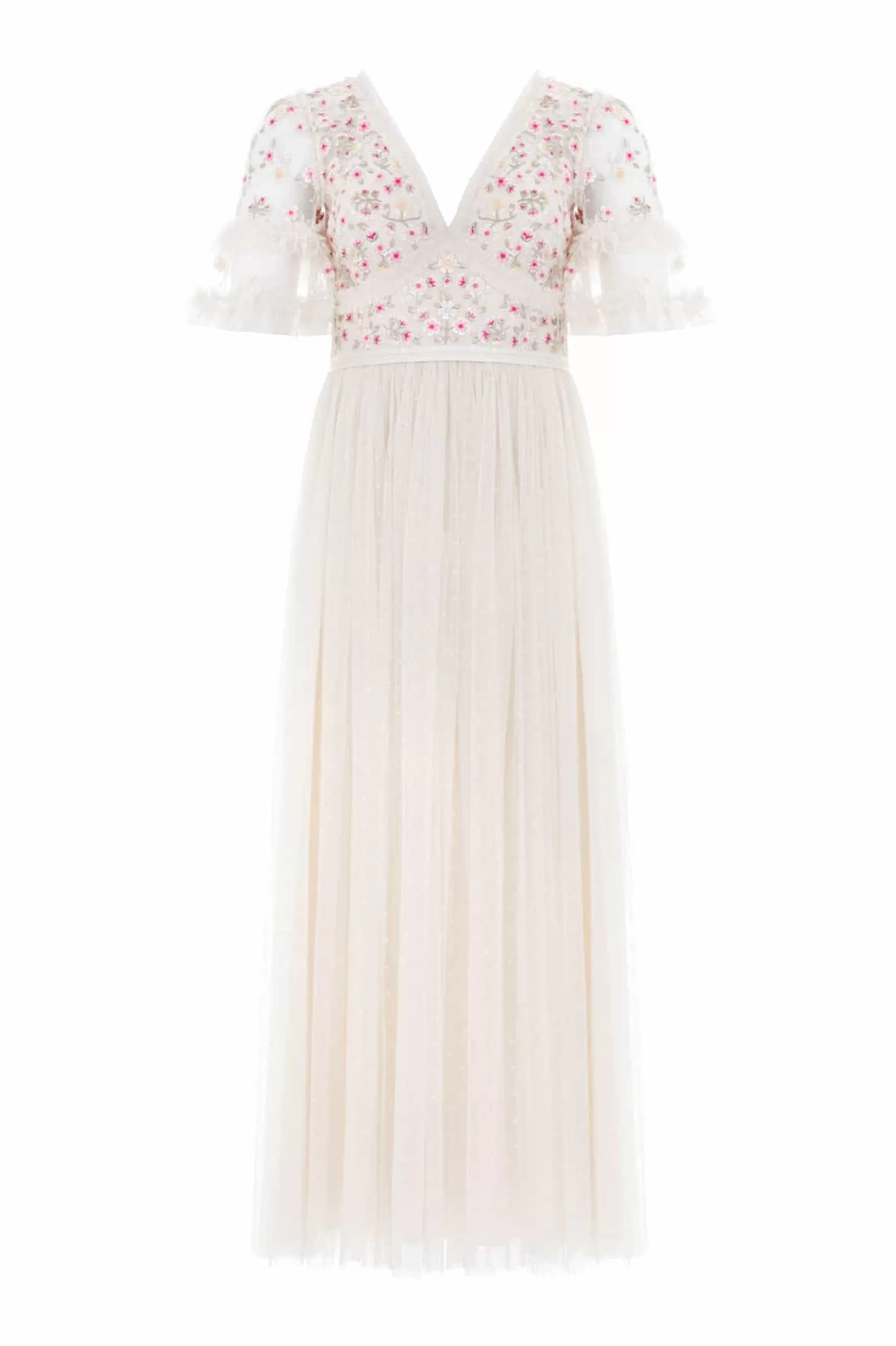 Needle & Thread Bridesmaid | Mummy & Me>Wildflower Ditsy Bodice Ankle Gown Champagne