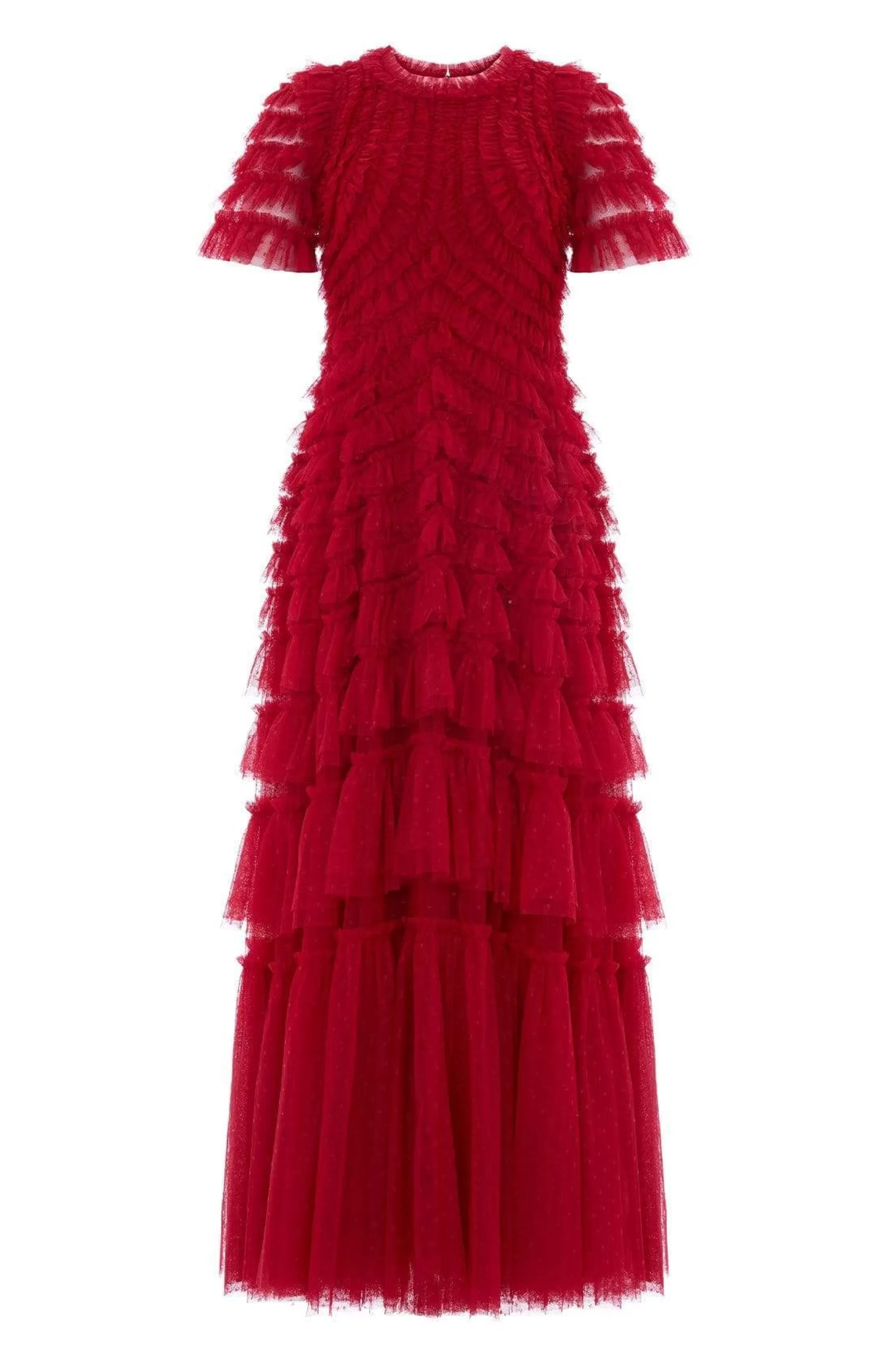 Needle & Thread Plus Size | Exclusives>Willow Ruffle Gown Red
